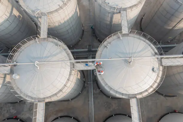 Photo of Aerial photo of large storage tank