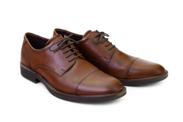 istock Brown leather oxford shoes 1361920385