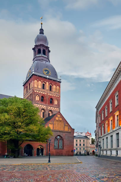 istock Riga, old town, Evangelical Lutheran Dome Cathedral, vertical landscape 1361923315