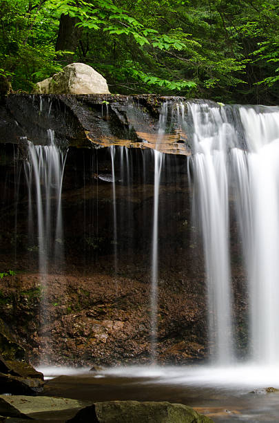 cascade dans la forêt. - oneida photos et images de collection