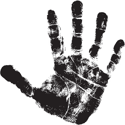 Dev Handprint Handprint Stock Illustration - Download Image Now - Fingerprint ...