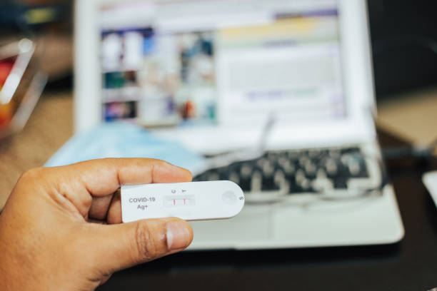 istock positive self-test result for covid 19 at home 1361926779