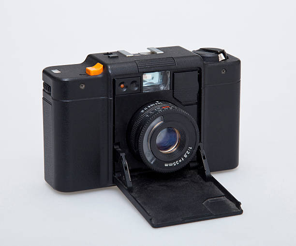Isolierte alte vintage - 35-mm-Kamera – Foto