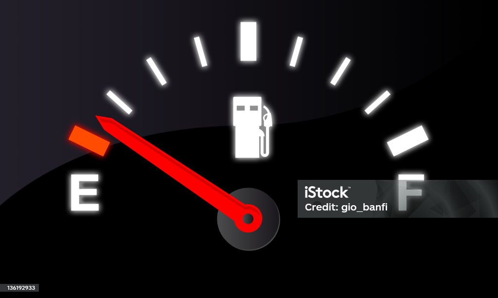 Manómetro de combustible - Foto de stock de Medidor de combustible libre de derechos