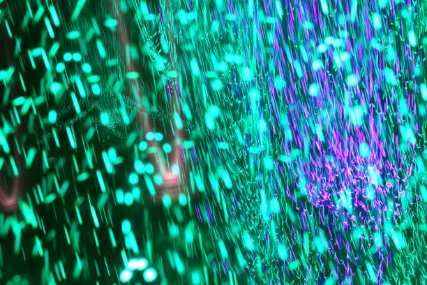istock Green, Aqua and Purple Light Swirl 1361930566