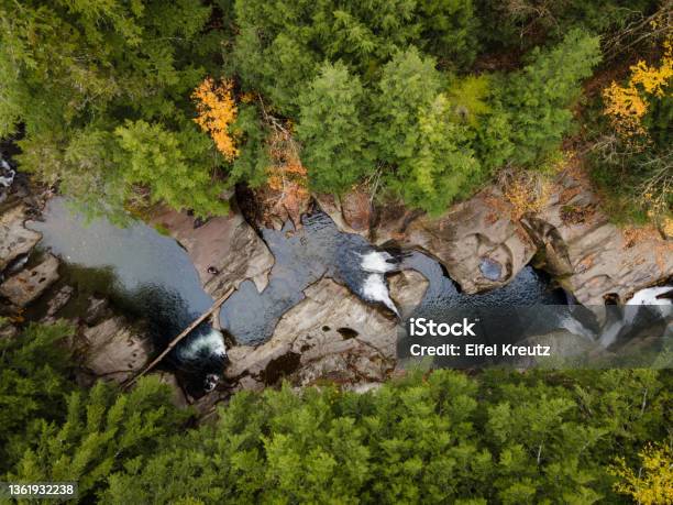 Warren Falls In The Green Mountains Of Vermont In The Fall Stock Photo - Download Image Now