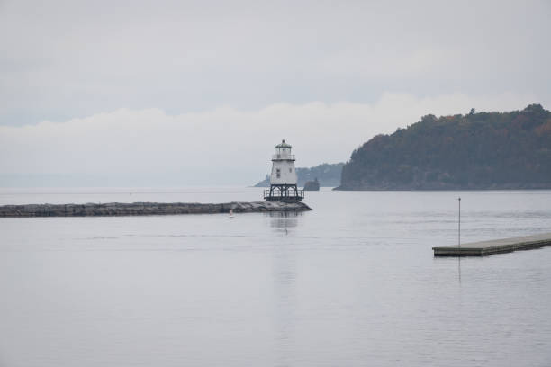 istock Breakwater Lighthouse in Burlington on the Waterfront of Lake Champlain 1361932272
