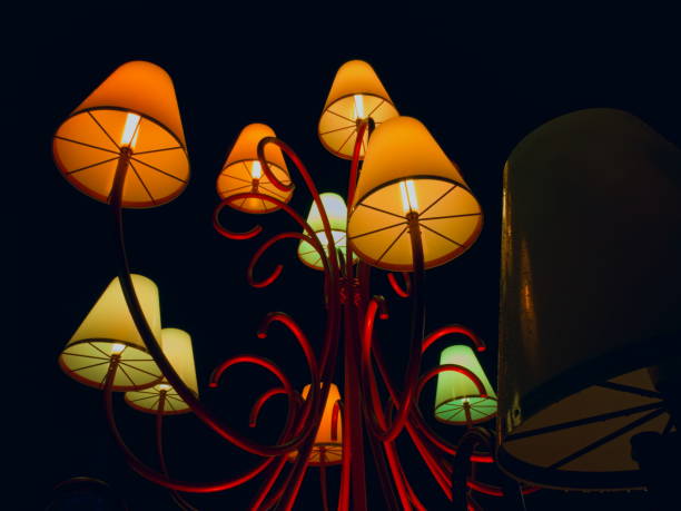 istock Night lamps in gardens in Valence 1361933647
