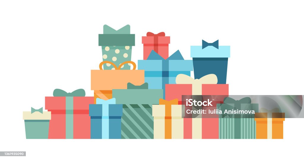 쌓다 선물 메시지함 더미에 대한 스톡 벡터 아트 및 기타 이미지 - 더미, 선물, 0명 - iStock