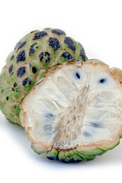 istock Sugar apple, or sweetsop, on white background 1361936923