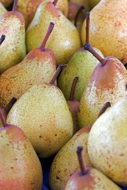 istock Pear exposed on the market shelf 1361939066