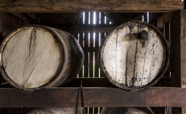 istock Sugarcane liquor, or cachaca, resting in cask 1361941192