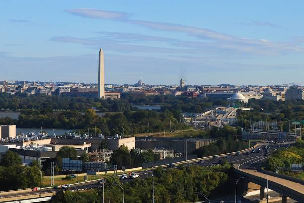 istock Aerial View of the Washington Monument 1361941441