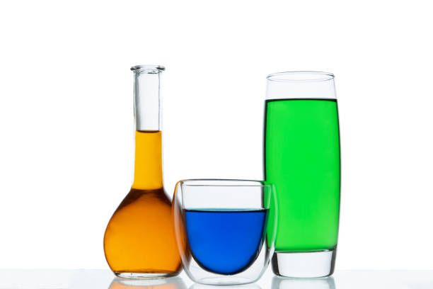 istock Different types of glasses with different drinks and colors, isolated on white. 1361942422