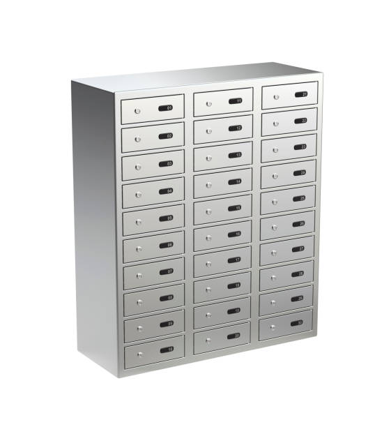 istock Bank safety deposit boxes 1361946581