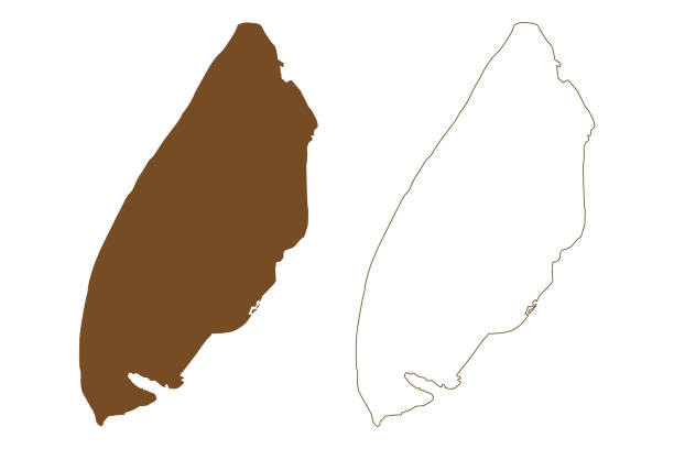 stockillustraties, clipart, cartoons en iconen met texel island (kingdom of the netherlands, holland, west frisian islands) map vector illustration, scribble sketch texel map - texel