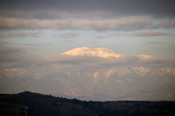 Mount Baldy Under the Clouds stock photo