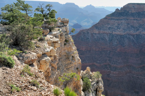 View from the south rim of the Grand Canyon in Arizona.