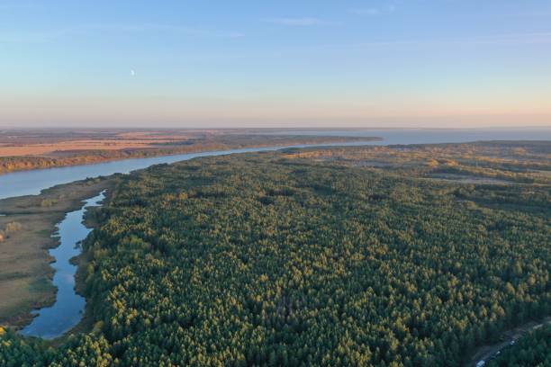 istock Sunset sky over Dnipro drone photo 1361953373