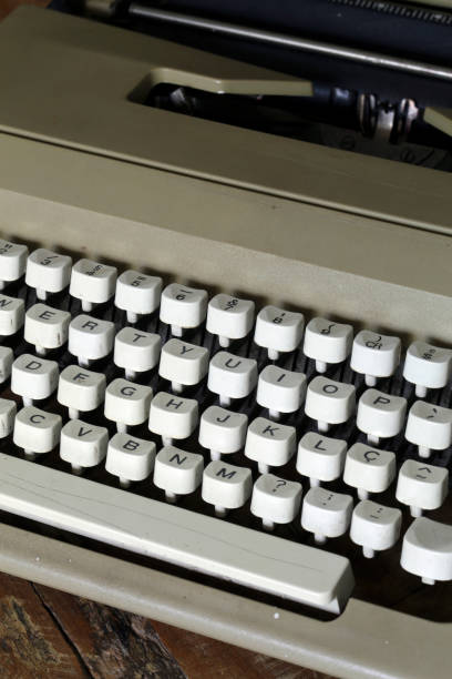 istock Closeup of old typewriter 1361955799