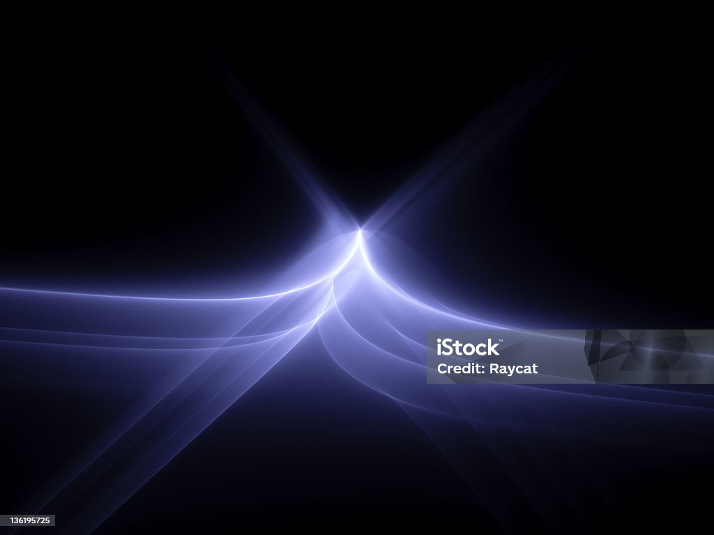 Luce blu burst - Foto stock royalty-free di Astratto