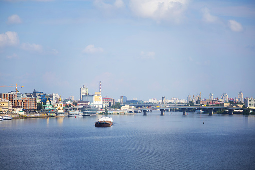 istock Port on the Dnieper river in the city of Kiev 1361957982