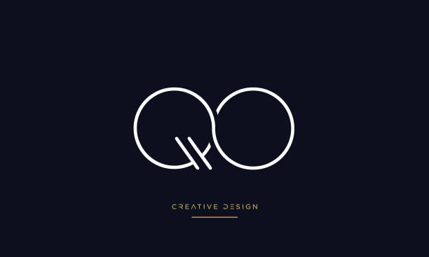 QO, OQ Alphabet Letters Abstract Icon Logo Vector Monogram QO, OQ Alphabet Letters Abstract Icon Logo Vector Monogram letter q stock illustrations