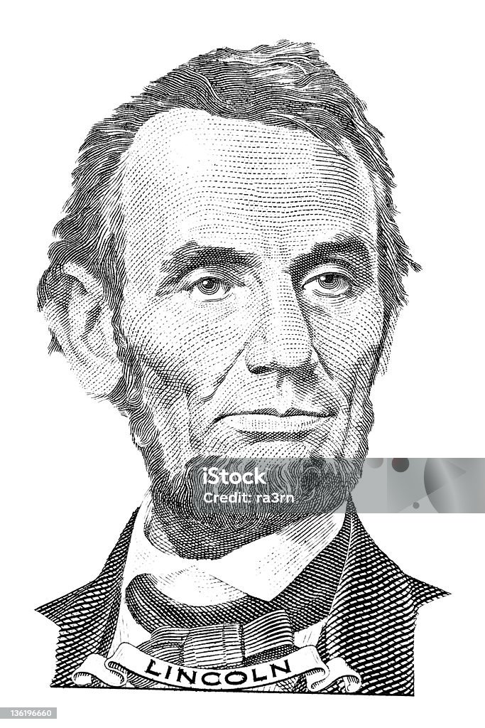 Abraham Lincoln Portret - Zbiór ilustracji royalty-free (Abraham Lincoln)