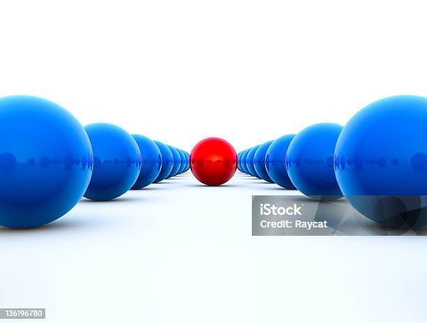 Individual Stock Photo - Download Image Now - Sphere, Three Dimensional, Blue