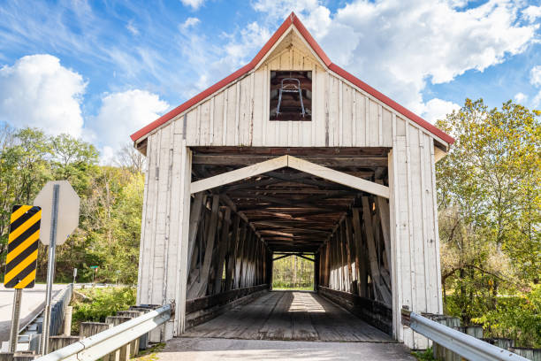 istock Mechanicsville Covered Bridge Ashtabula County Ohio 1361969011
