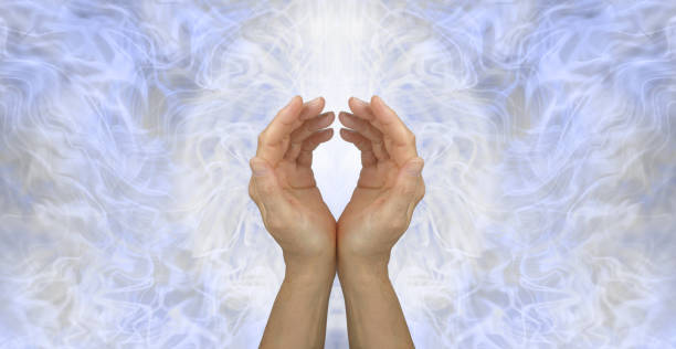 istock Channeling cool silver healing energy to you 1361993048