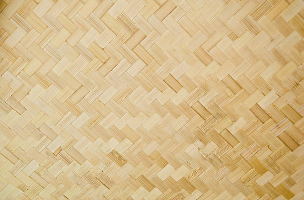 istock Thai style bamboo handcraft blackground. 136200223