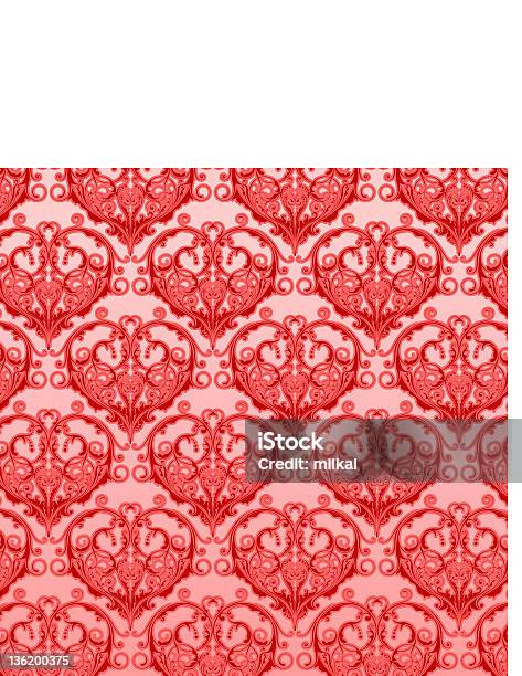 Valentine Background Pattern Stock Illustration - Download Image Now - Antique, Art, Art And Craft