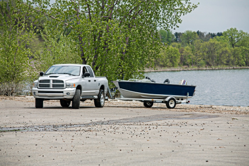Pickup Truck with boat