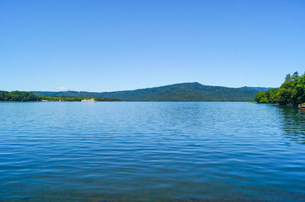 Summer lake Akan in Hokkaido Japan