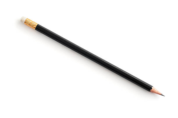 con gomma matita nera - pencil black sharp color image foto e immagini stock