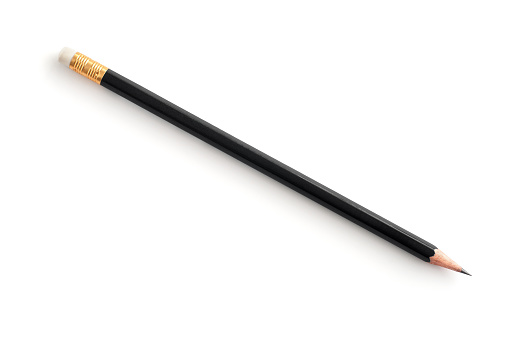 Black Pencil With Eraser