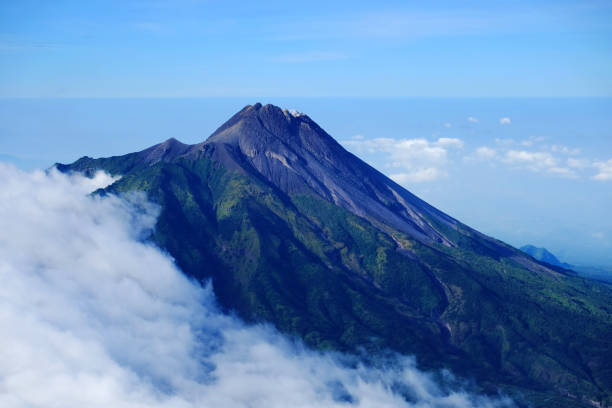 istock Volcano eruption of Mount Merapi in Yogyakarta, Java island, Indonesia. 1362013345