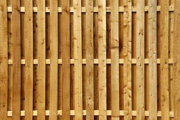 istock Wood Privacy Fence 136201348