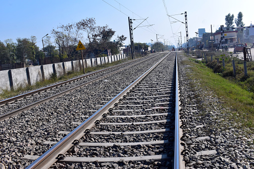 A view of Indian Railways Track