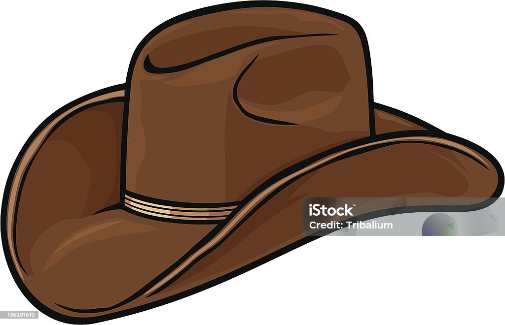cowboy-Hut - Lizenzfrei Cowboyhut Vektorgrafik