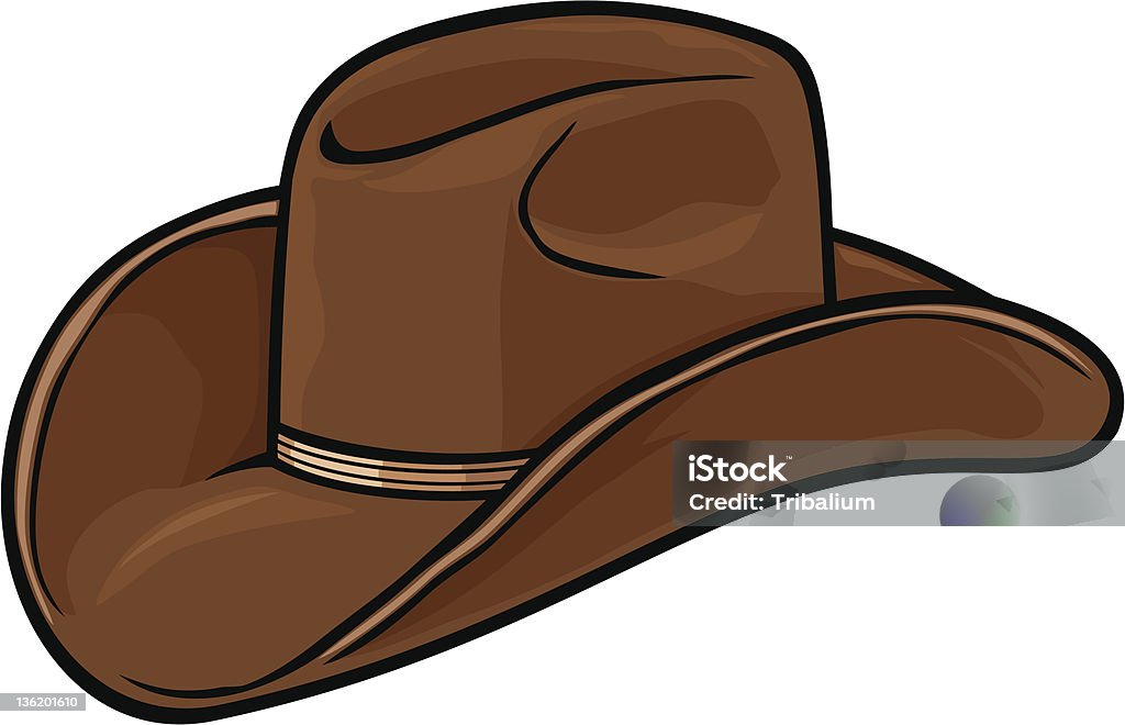 Chapéu de cowboy - Royalty-free Chapéu de Cowboy arte vetorial