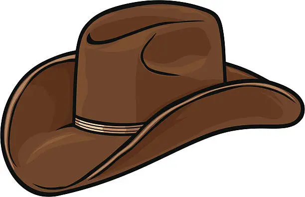 Vector illustration of cowboy has