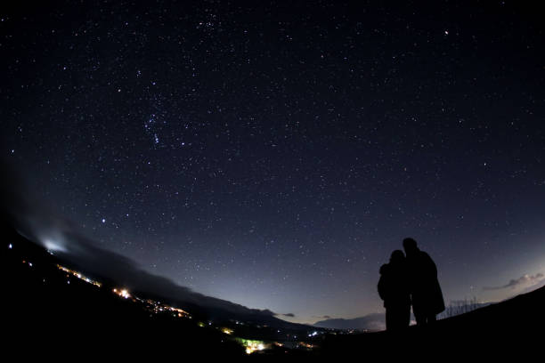 istock Couple looking at the starry sky 1362018280