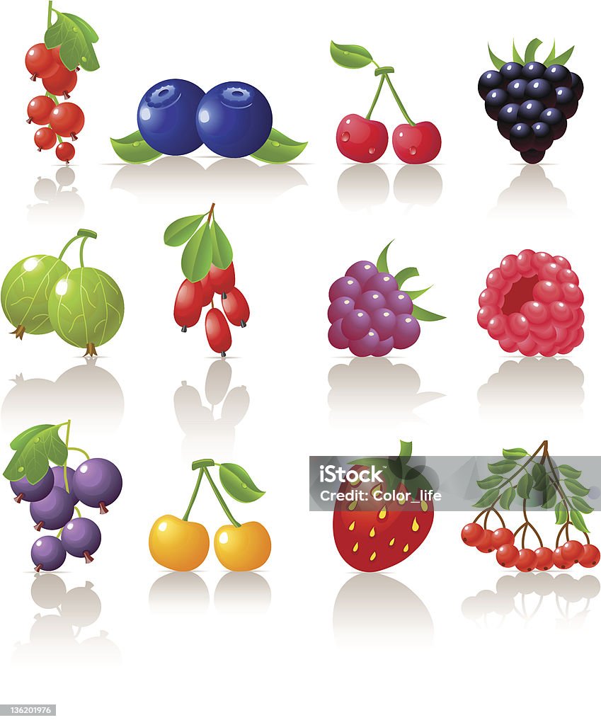 Berry zestaw - Grafika wektorowa royalty-free (Agrest)