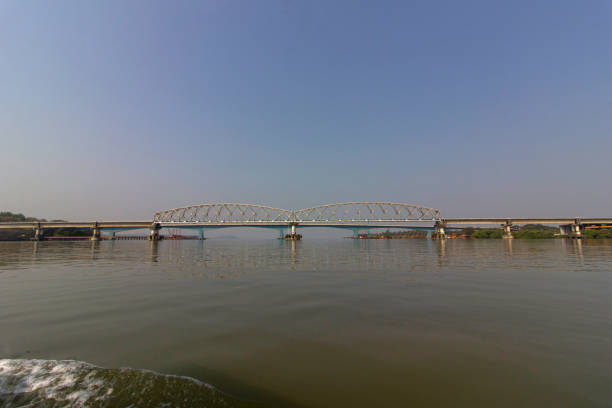 Zuari Bridge between North Goa and South Goa, Goa, India