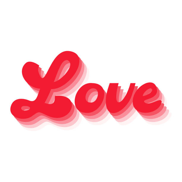 Love lettering gradient echo design. Valentines day and tshirt designs Love lettering gradient echo design. Valentines day and tshirt designs. couple tattoo quotes stock illustrations