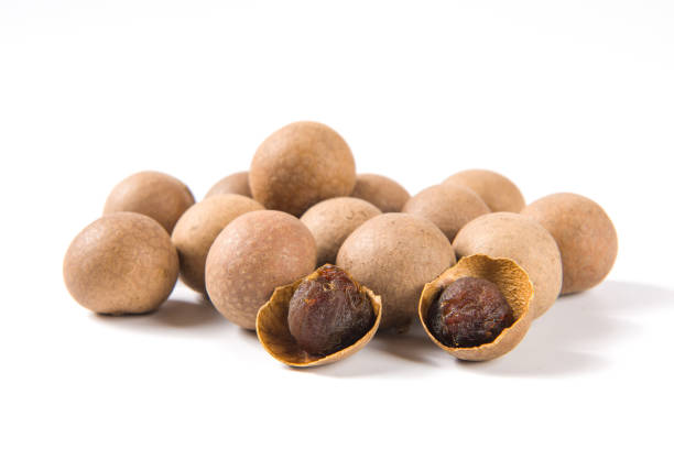 istock Dry Longan isolated on white background 1362040449