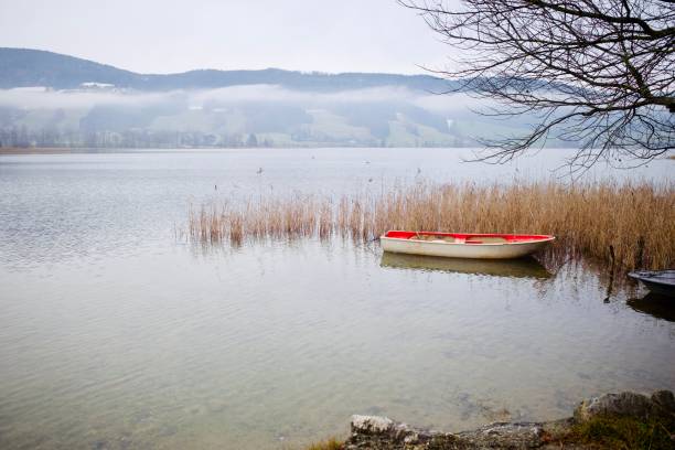 istock Tranquil lake in winter 1362054994