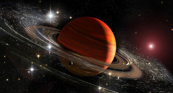 Saturn planet with rings in outer space among star dust and srars. Titan moon seen. Elements of this image furnished by NASA.

/NASA urls:
https://www.nasa.gov/multimedia/imagegallery/image_feature_671.html
(https://www.nasa.gov/sites/default/files/images/160020main_image_feature_671_ys_full.jpg)
https://www.nasa.gov/multimedia/imagegallery/image_feature_1741.html
(https://www.nasa.gov/sites/default/files/images/476052main_irasghost_hst_big_full.jpg)
https://www.nasa.gov/centers/marshall/news/news/releases/2017/nasa-scientists-assist-ligo-in-third-gravitational-wave-observation.html
(https://www.nasa.gov/sites/default/files/thumbnails/image/blackholeart.jpg)